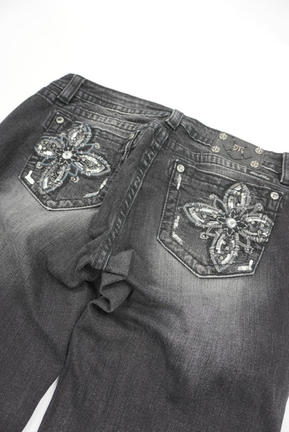 Miss Me reworked flared pants