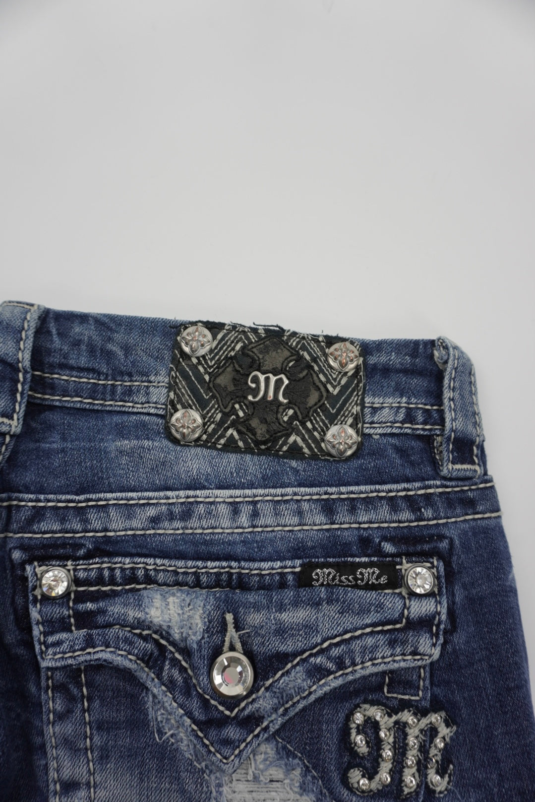 Miss Me reworked flared pants