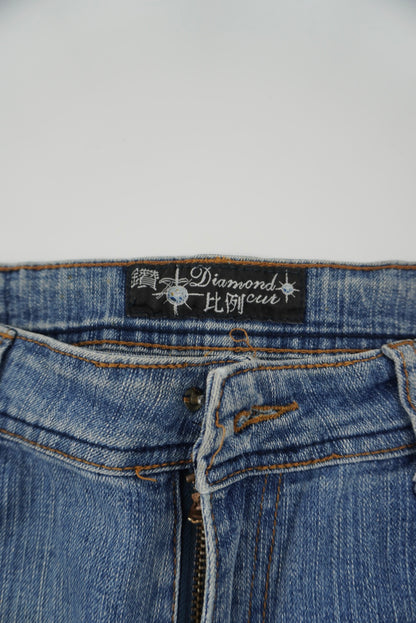 diamond cut flared pants