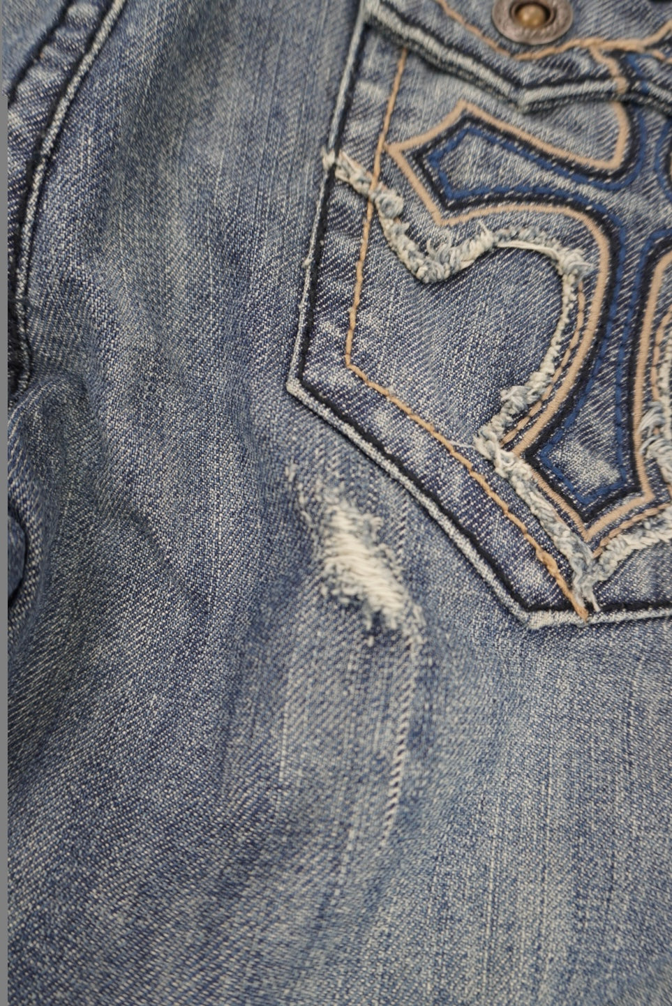 Indigo star flared Pants