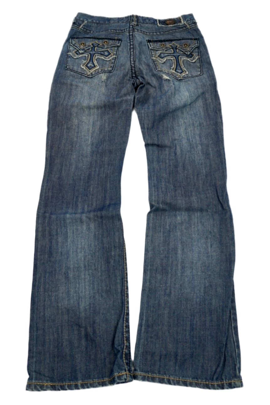 Indigo star flared Pants