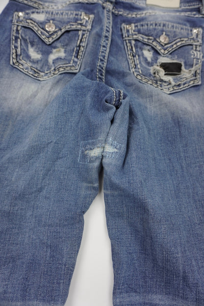 Miss Me reworked flared pants
