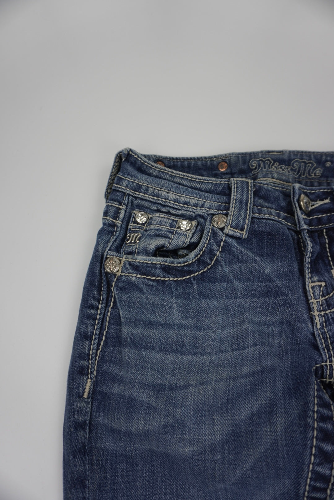 Miss Me reworked flared pants