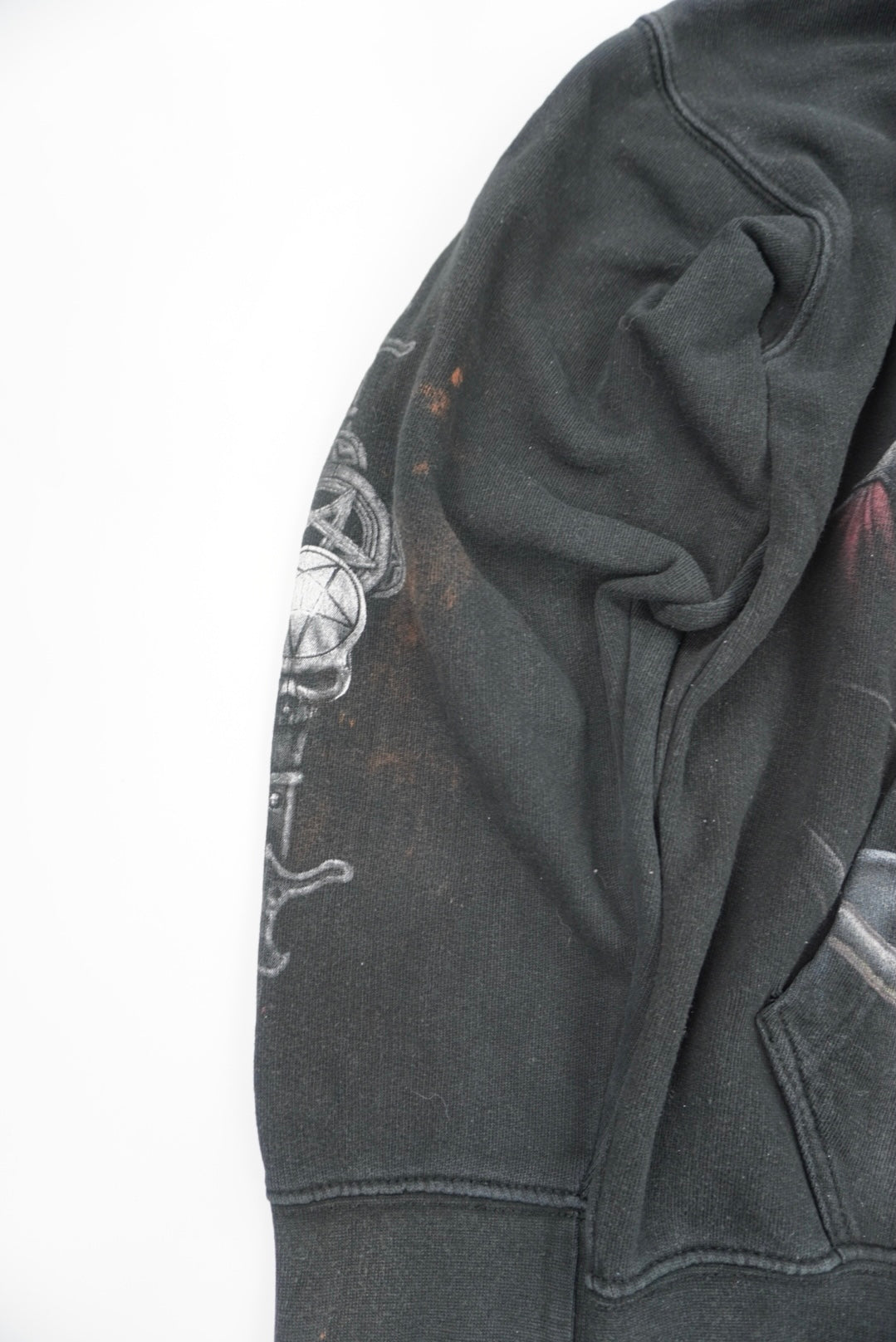 spiral graphic hoodie