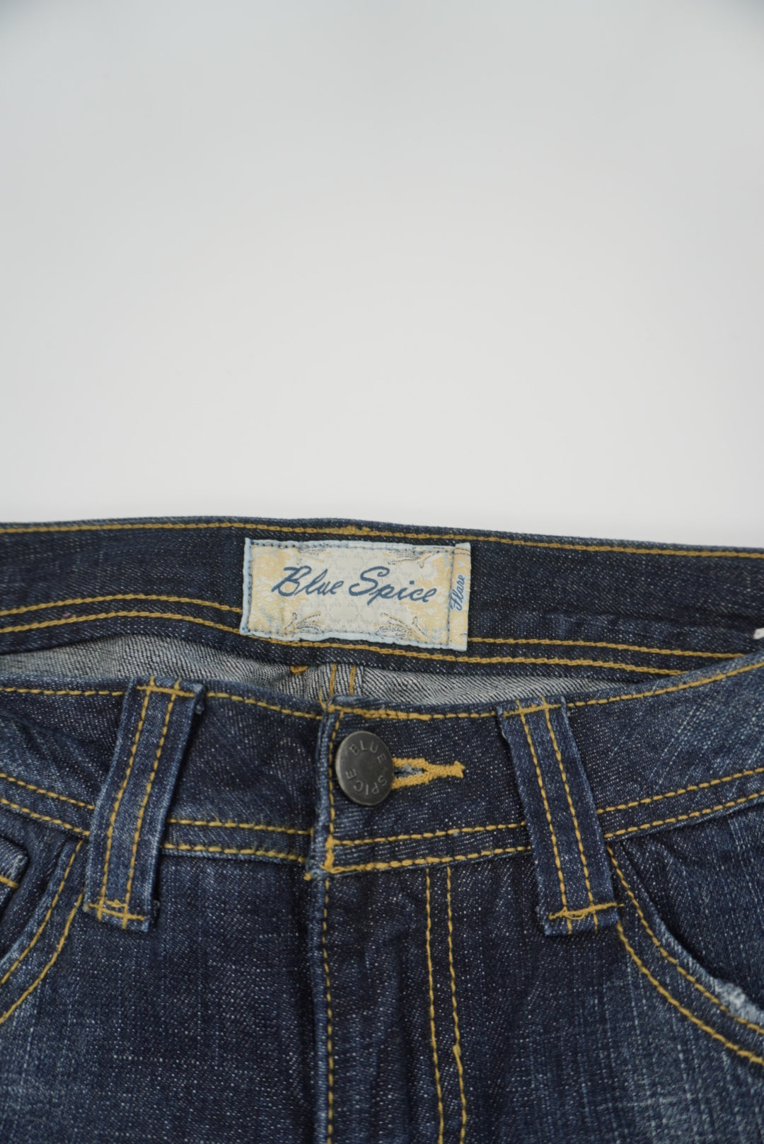 blue spice flared pants