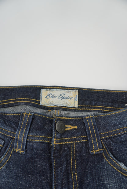 blue spice flared pants