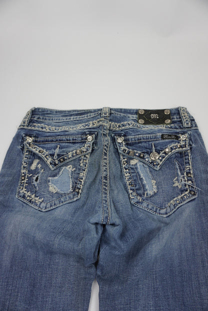 Miss Me reworked flared Pants