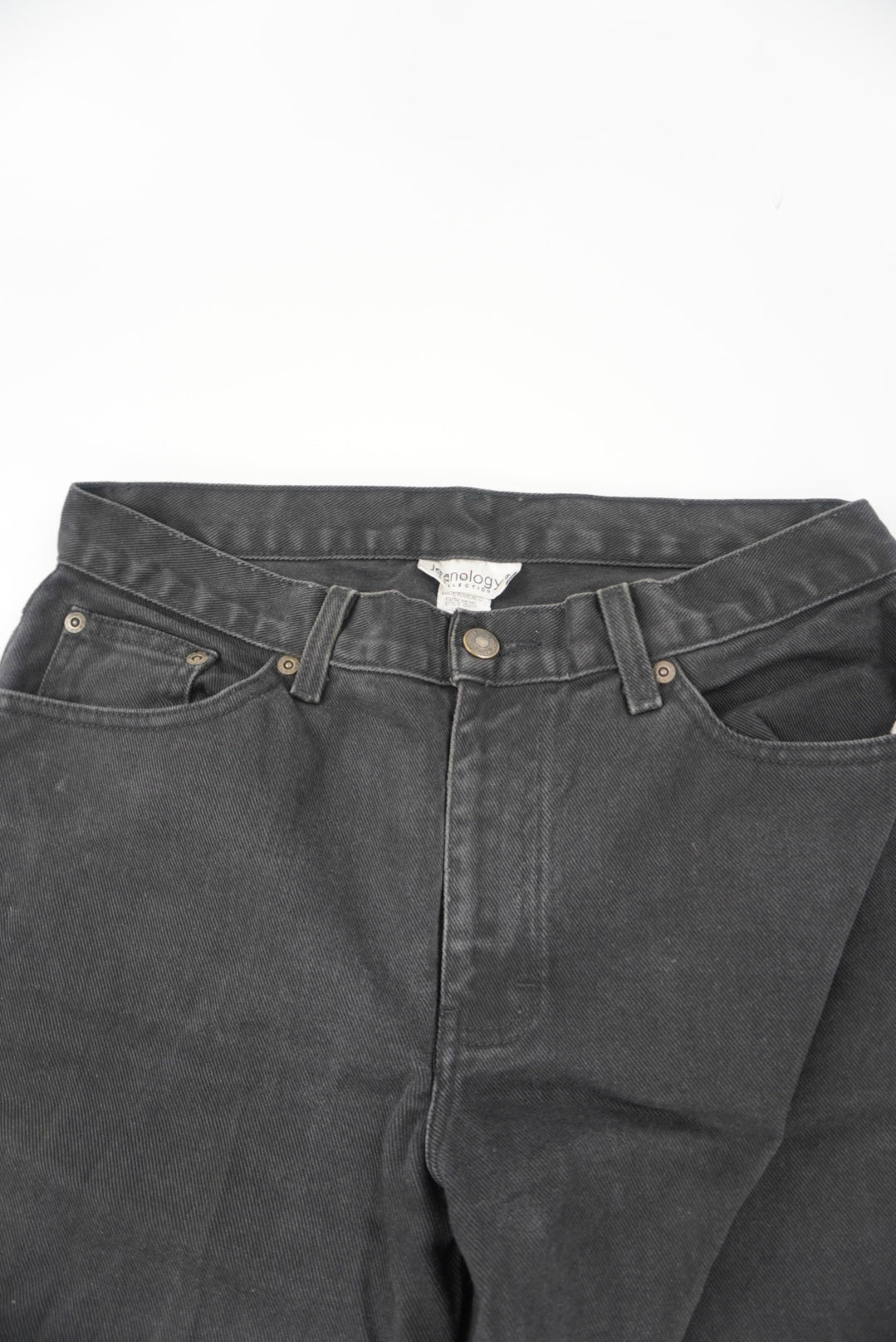 jeanology black flared pants
