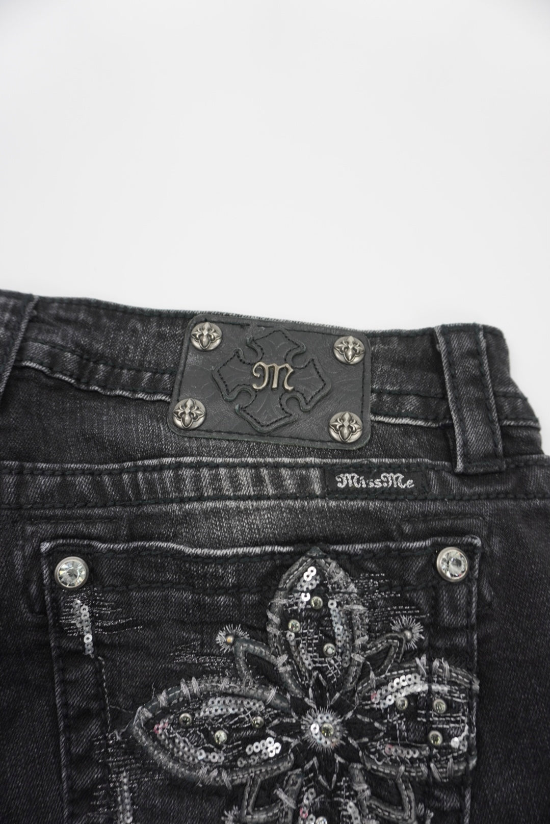 Miss Me reworked flared pants