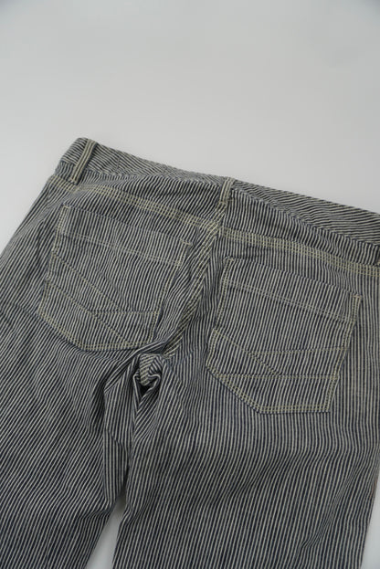 gap stripes flared pants