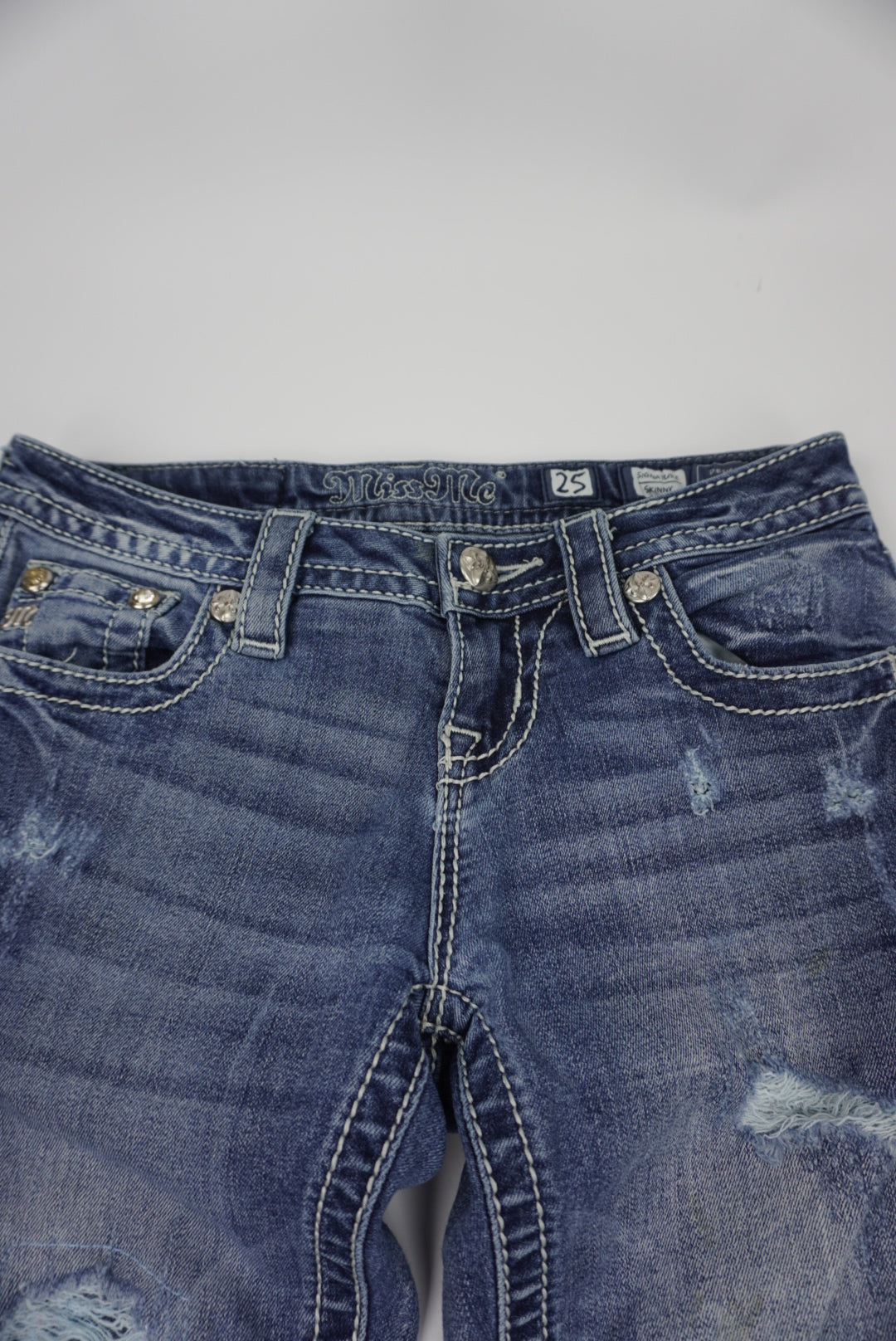 Miss Me reworked flared Pants