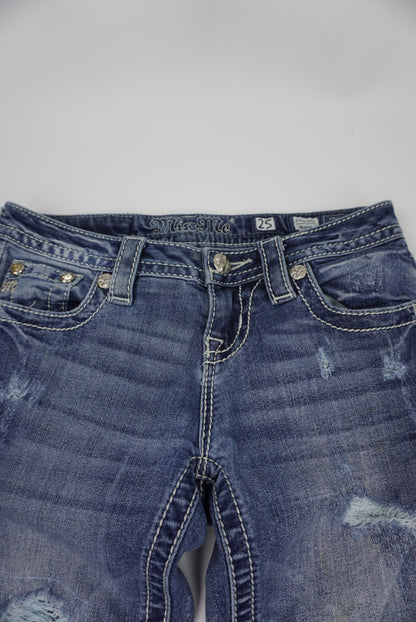 Miss Me reworked flared Pants