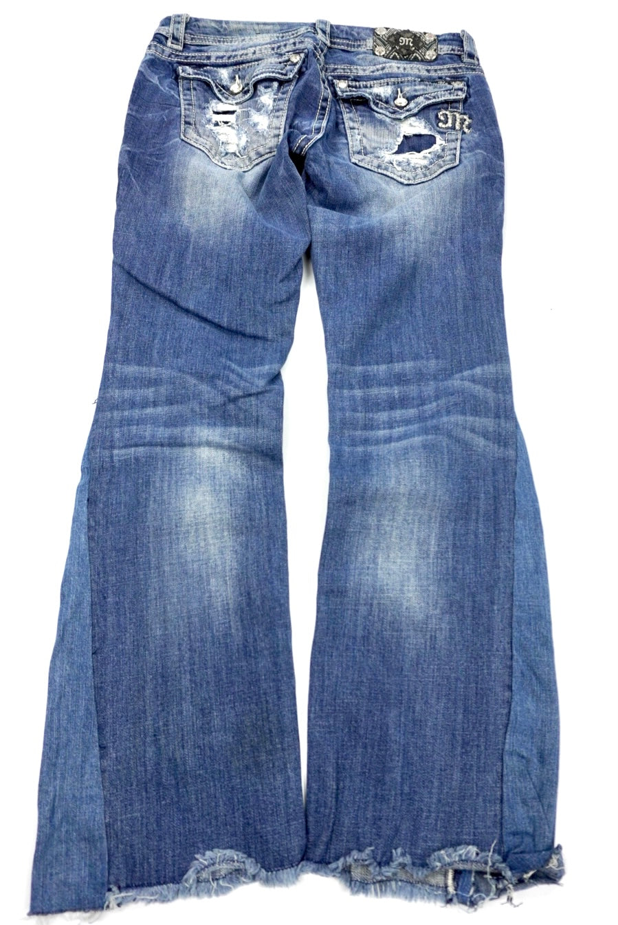 Miss Me reworked flared pants