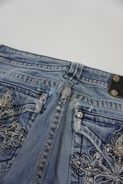 Miss Me reworked flared Pants
