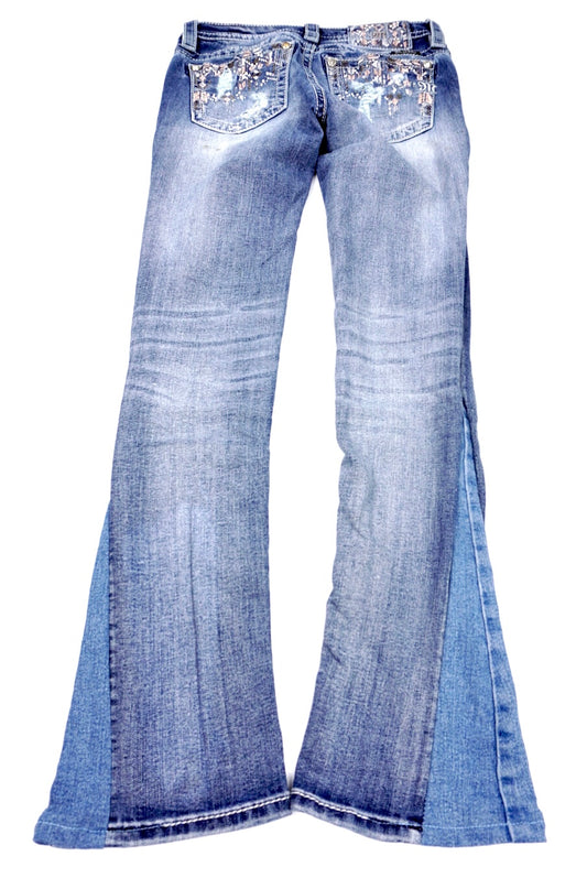 Miss Me reworked flared Pants