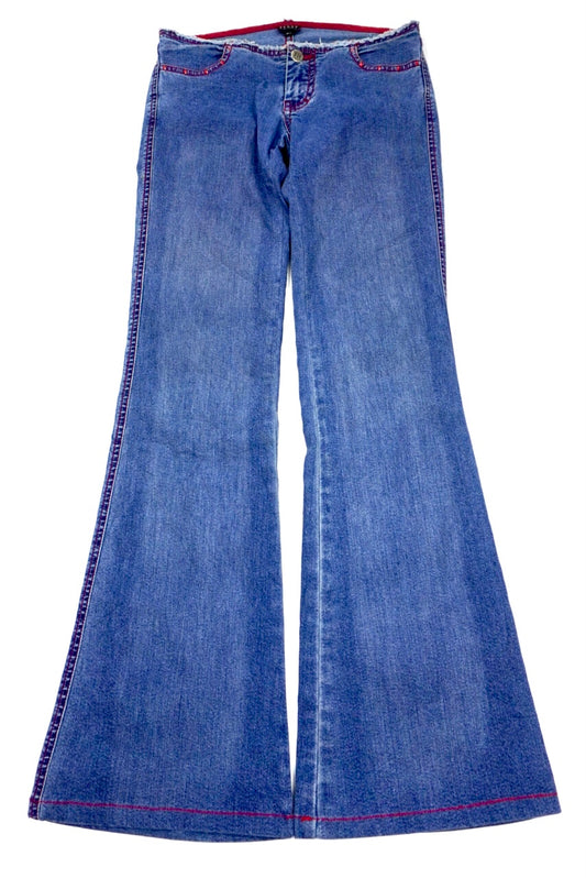Bugui 70s ultra low waist flared Pants