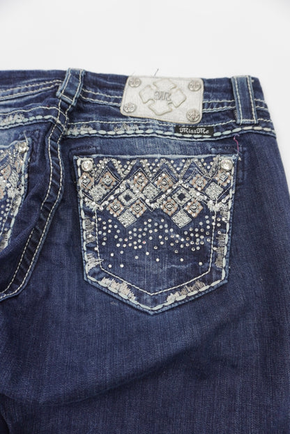Miss Me reworked flared Pants