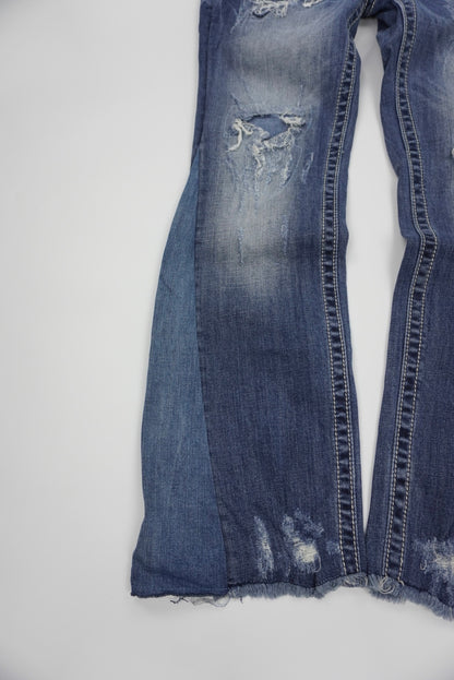 Miss Me reworked flared pants