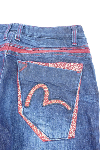 evisu straight pants