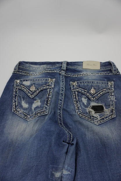 Miss Me reworked flared pants