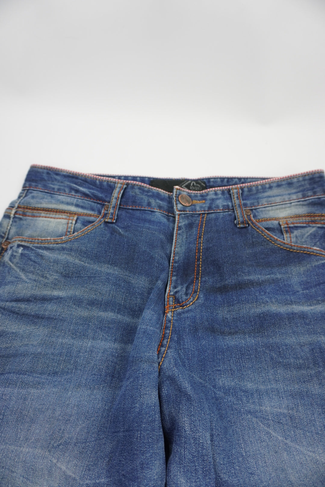 Evisu fitted straight Pants