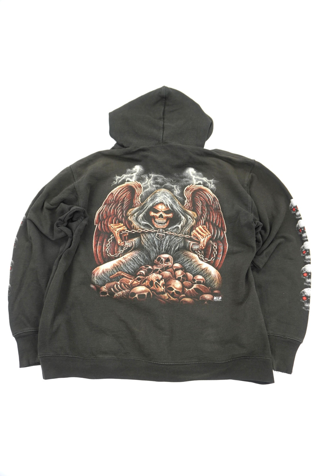 wild graphic zip hoodie