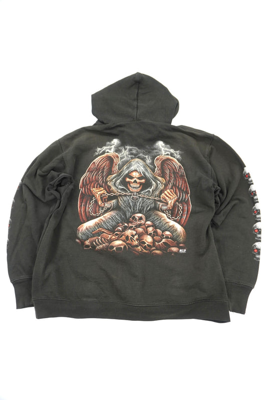 wild graphic zip hoodie