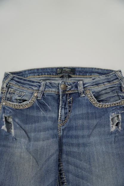 silver jeans flared pants