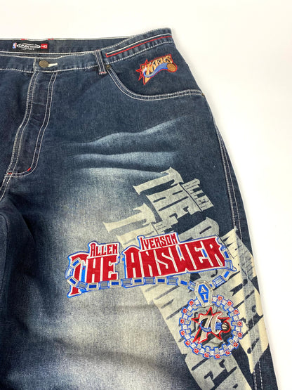 UNK DENIM NBA Allen Iverson Baggy Pants